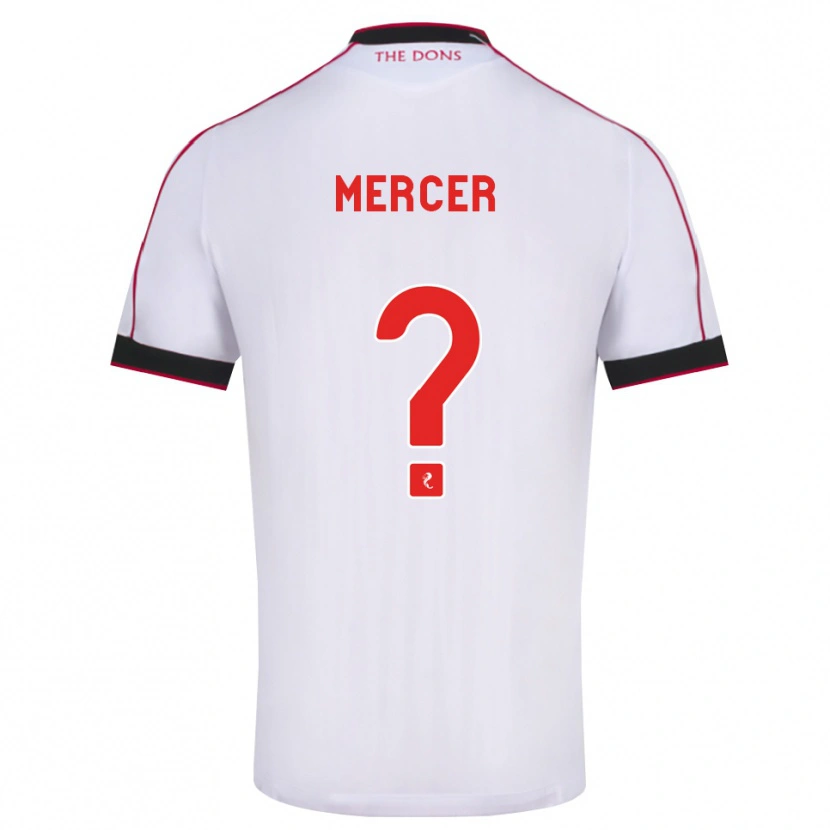Danxen Heren Jamie Mercer #0 Zwart Rood Wit Uitshirt Uittenue 2026/27 T-Shirt