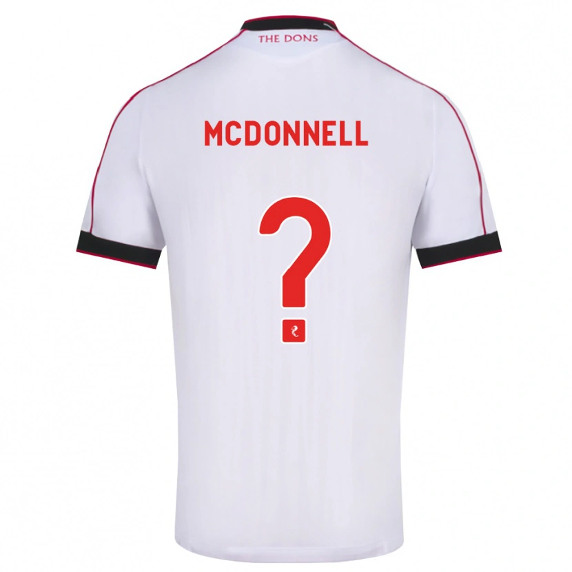 Danxen Heren Noah Mcdonnell #0 Zwart Rood Wit Uitshirt Uittenue 2026/27 T-Shirt