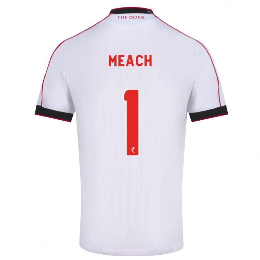 Danxen Heren Aaliyah-Jay Meach #1 Zwart Rood Wit Uitshirt Uittenue 2026/27 T-Shirt