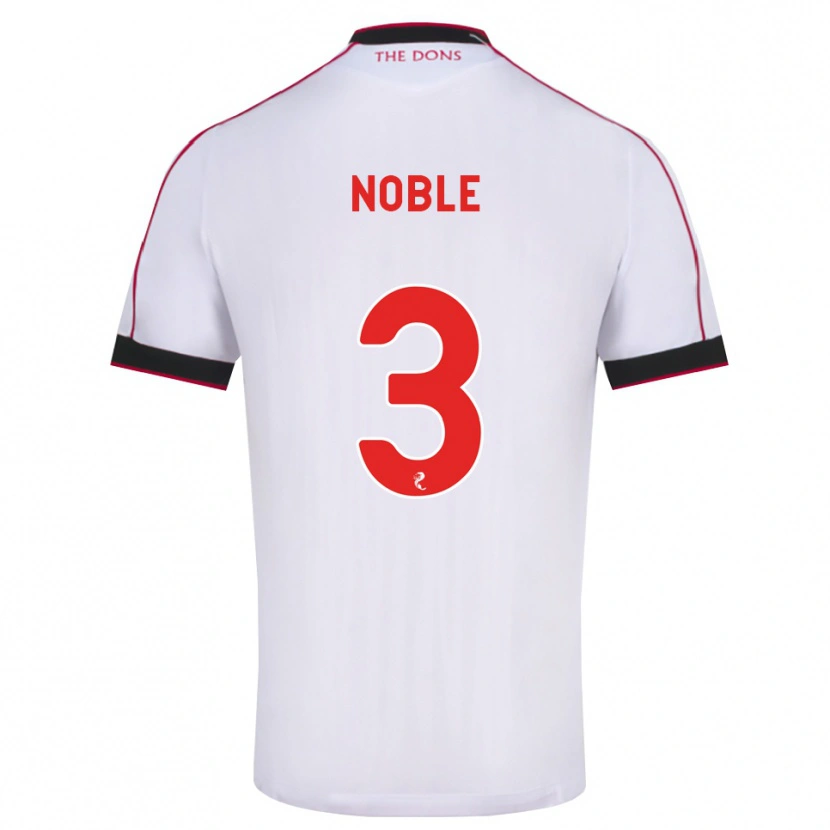 Danxen Heren Niamh Noble #3 Zwart Rood Wit Uitshirt Uittenue 2026/27 T-Shirt