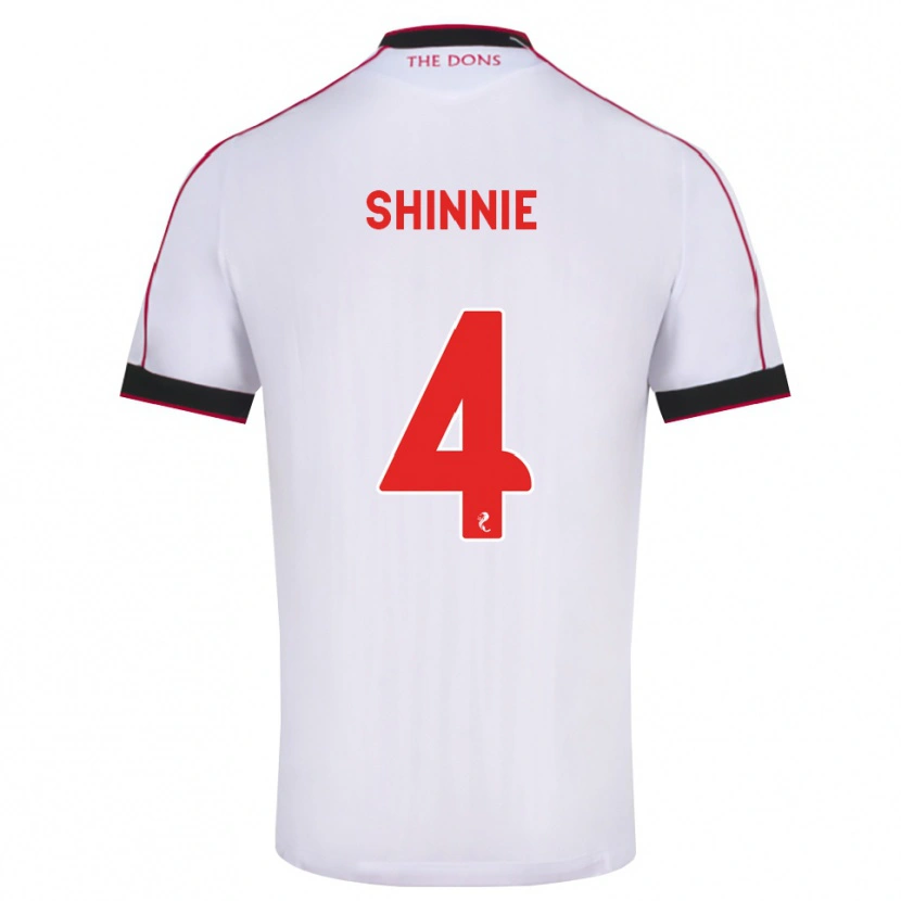 Danxen Heren Graeme Shinnie #4 Zwart Rood Wit Uitshirt Uittenue 2026/27 T-Shirt