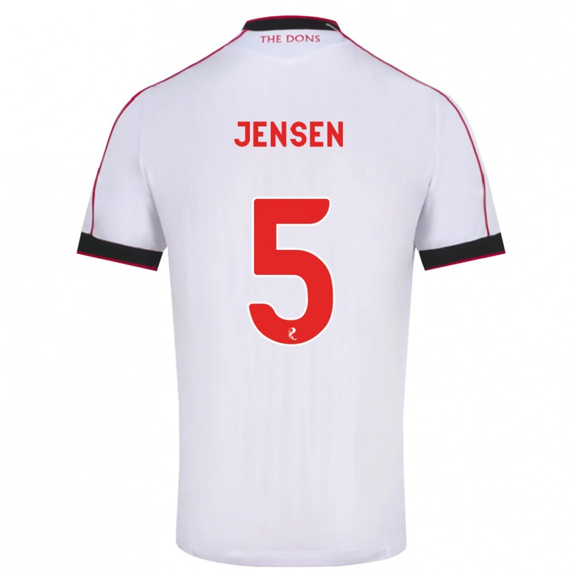 Danxen Heren Richard Jensen #5 Zwart Rood Wit Uitshirt Uittenue 2026/27 T-Shirt