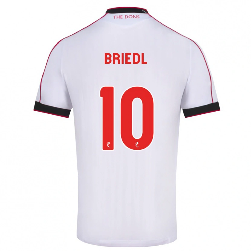 Danxen Heren Alexander Briedl #10 Zwart Rood Wit Uitshirt Uittenue 2026/27 T-Shirt