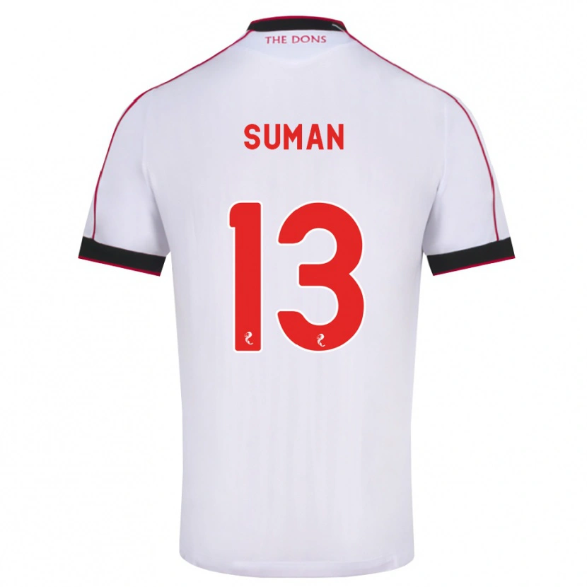 Danxen Heren Nick Suman #13 Zwart Rood Wit Uitshirt Uittenue 2026/27 T-Shirt