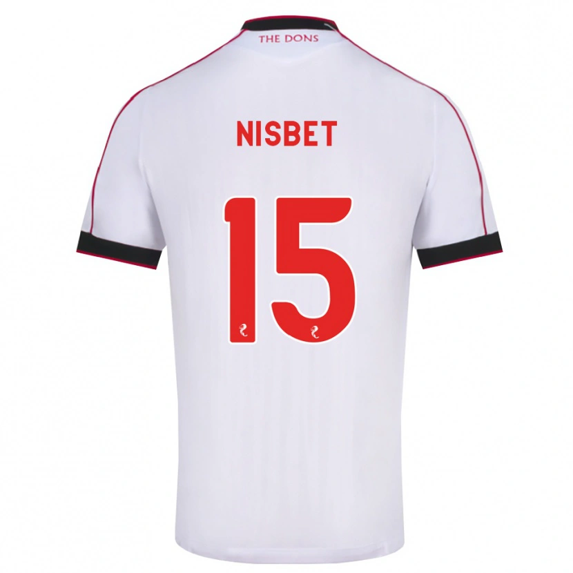 Danxen Heren Kevin Nisbet #15 Zwart Rood Wit Uitshirt Uittenue 2026/27 T-Shirt