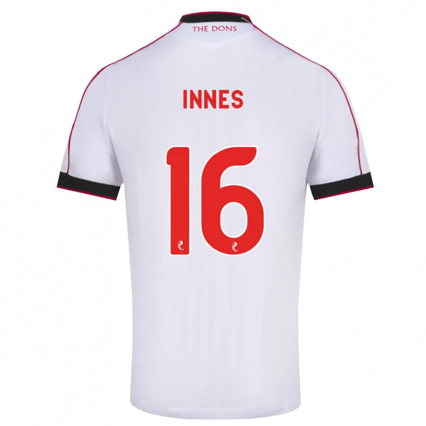 Danxen Heren Hannah Innes #16 Zwart Rood Wit Uitshirt Uittenue 2026/27 T-Shirt