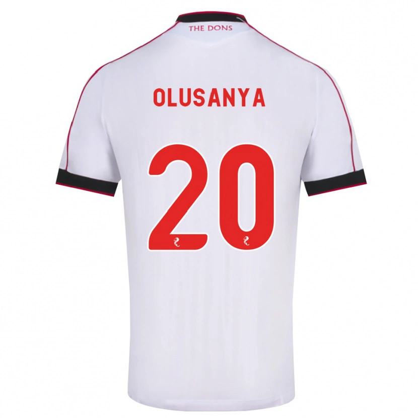 Danxen Heren Toyosi Olusanya #20 Zwart Rood Wit Uitshirt Uittenue 2026/27 T-Shirt