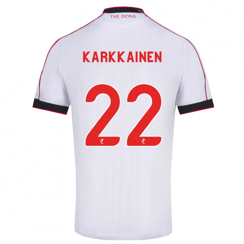 Danxen Heren Elena Kärkkäinen #22 Zwart Rood Wit Uitshirt Uittenue 2026/27 T-Shirt