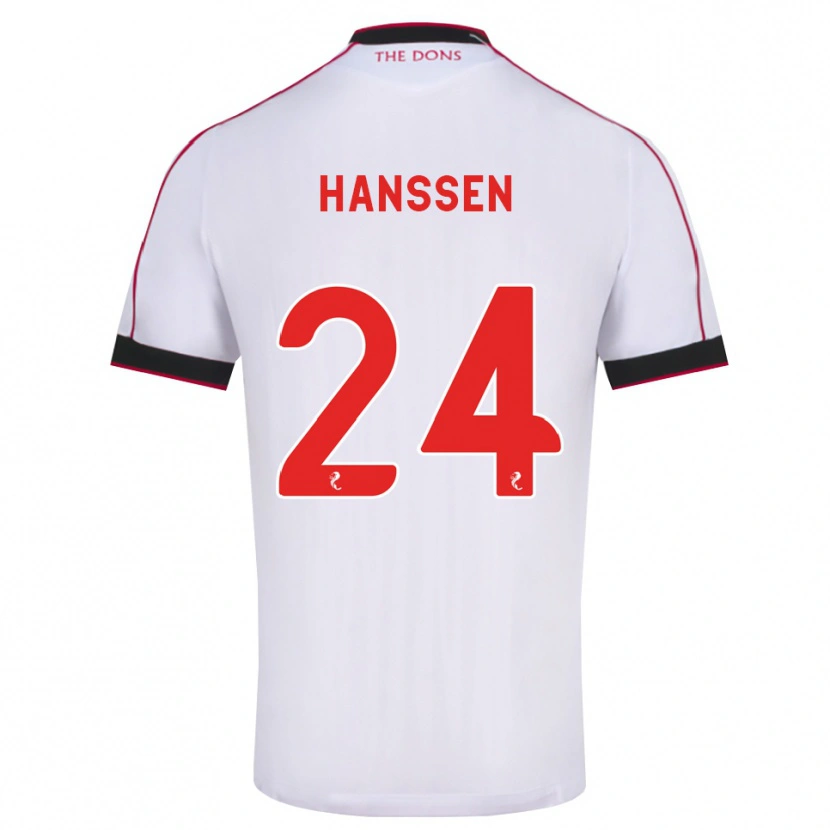 Danxen Heren Nadine Hanssen #24 Zwart Rood Wit Uitshirt Uittenue 2026/27 T-Shirt