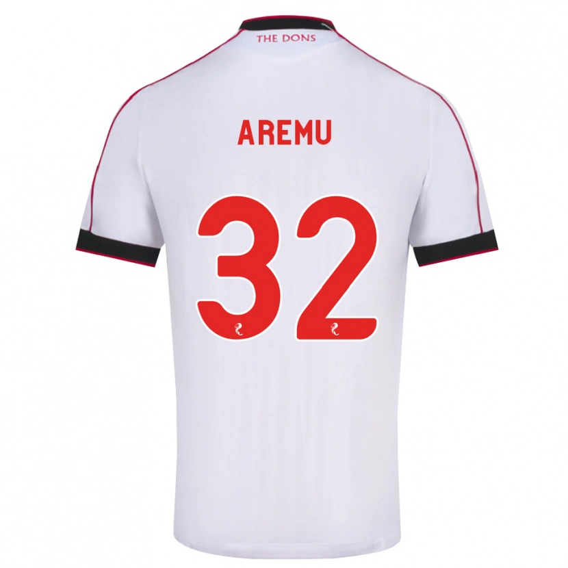 Danxen Heren Afeez Aremu #32 Zwart Rood Wit Uitshirt Uittenue 2026/27 T-Shirt