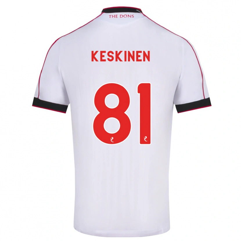 Danxen Heren Topi Keskinen #81 Zwart Rood Wit Uitshirt Uittenue 2026/27 T-Shirt