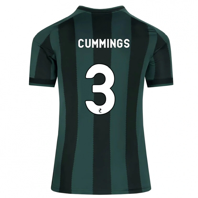 Danxen Heren Sydney Cummings #3 Donkerleigrijs Zwart Uitshirt Uittenue 2026/27 T-Shirt