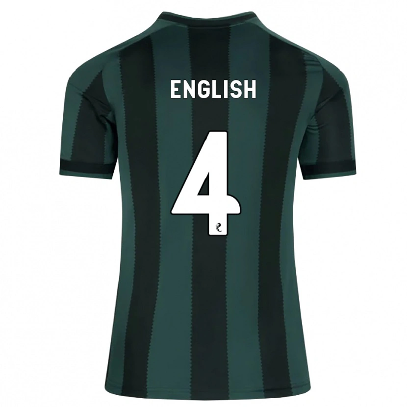 Danxen Heren Isaac English #4 Donkerleigrijs Zwart Uitshirt Uittenue 2026/27 T-Shirt