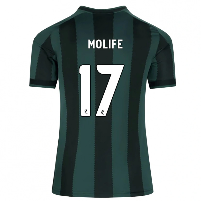 Danxen Heren Ezekiel Molife #17 Donkerleigrijs Zwart Uitshirt Uittenue 2026/27 T-Shirt