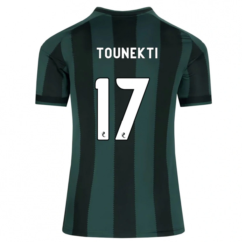 Danxen Heren Sebastian Tounekti #17 Donkerleigrijs Zwart Uitshirt Uittenue 2026/27 T-Shirt