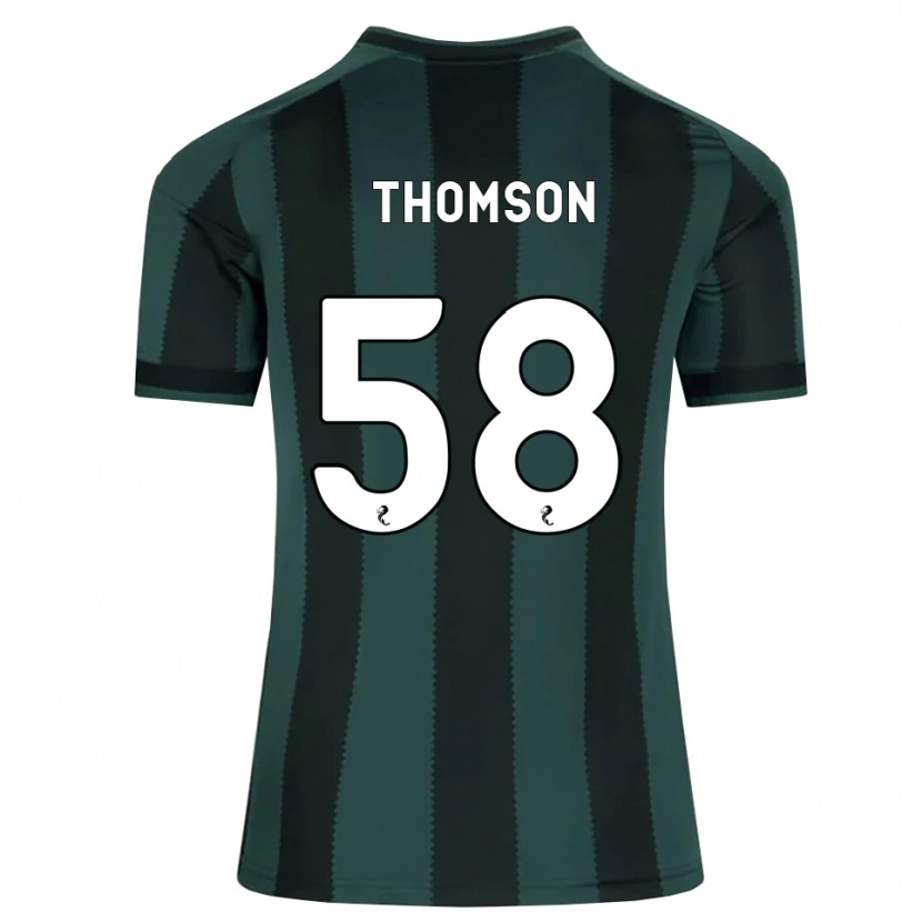Danxen Heren Corey Thomson #58 Donkerleigrijs Zwart Uitshirt Uittenue 2026/27 T-Shirt
