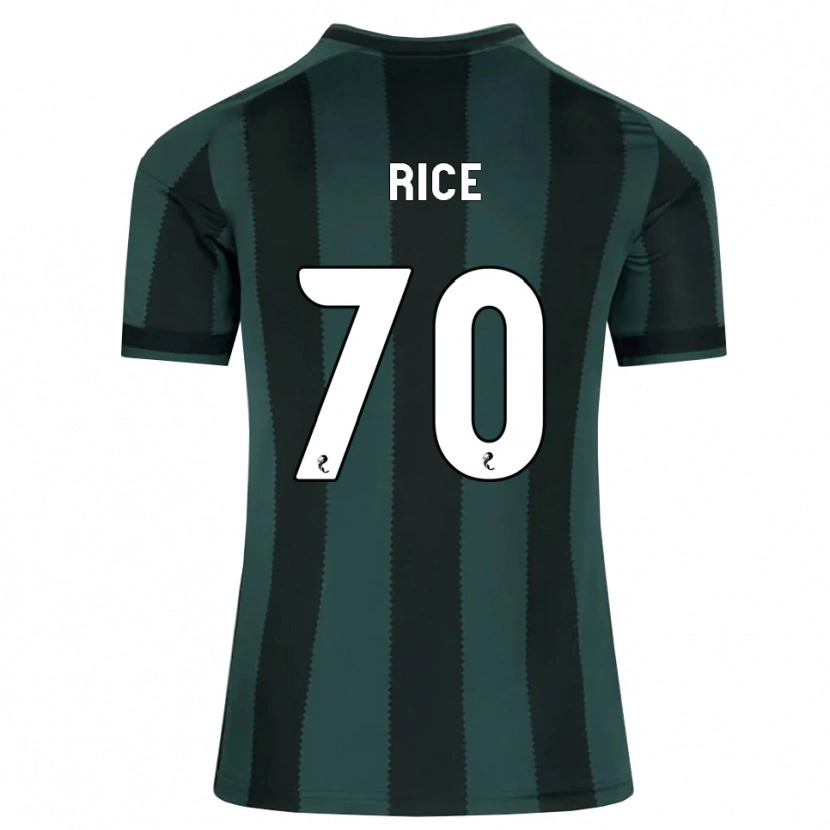 Danxen Heren Aidan Rice #70 Donkerleigrijs Zwart Uitshirt Uittenue 2026/27 T-Shirt