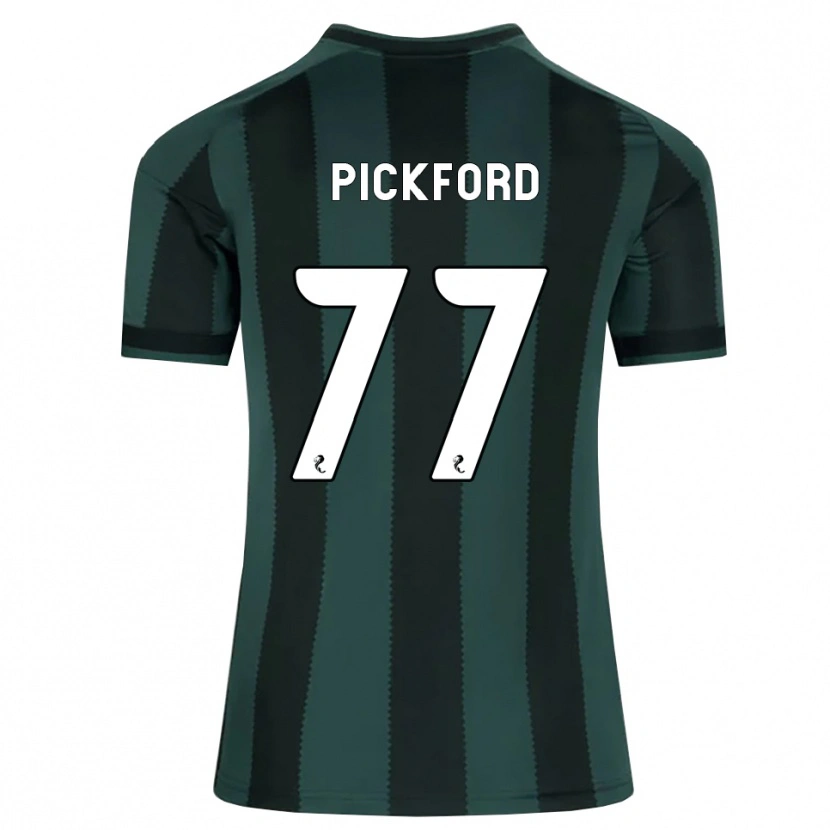 Danxen Heren Tom Pickford #77 Donkerleigrijs Zwart Uitshirt Uittenue 2026/27 T-Shirt