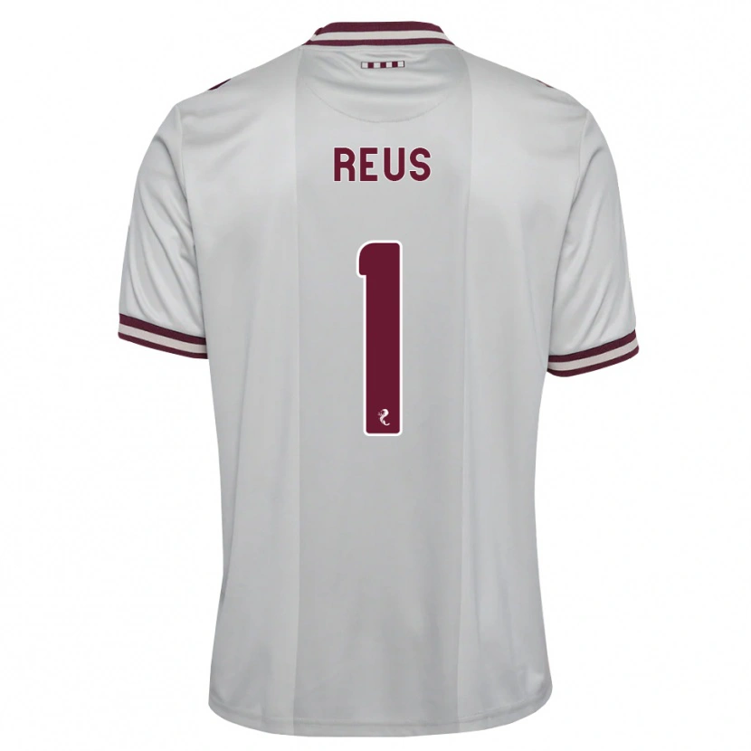 Danxen Heren Beau Reus #1 Wit Bordeauxrood Uitshirt Uittenue 2026/27 T-Shirt