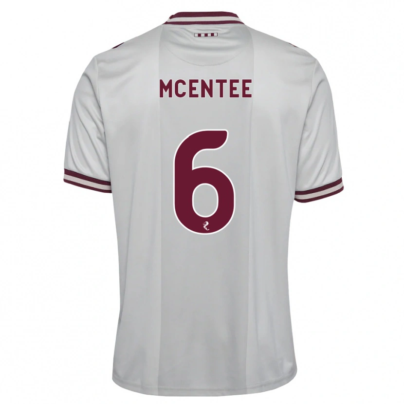 Danxen Heren Oisin Mcentee #6 Wit Bordeauxrood Uitshirt Uittenue 2026/27 T-Shirt