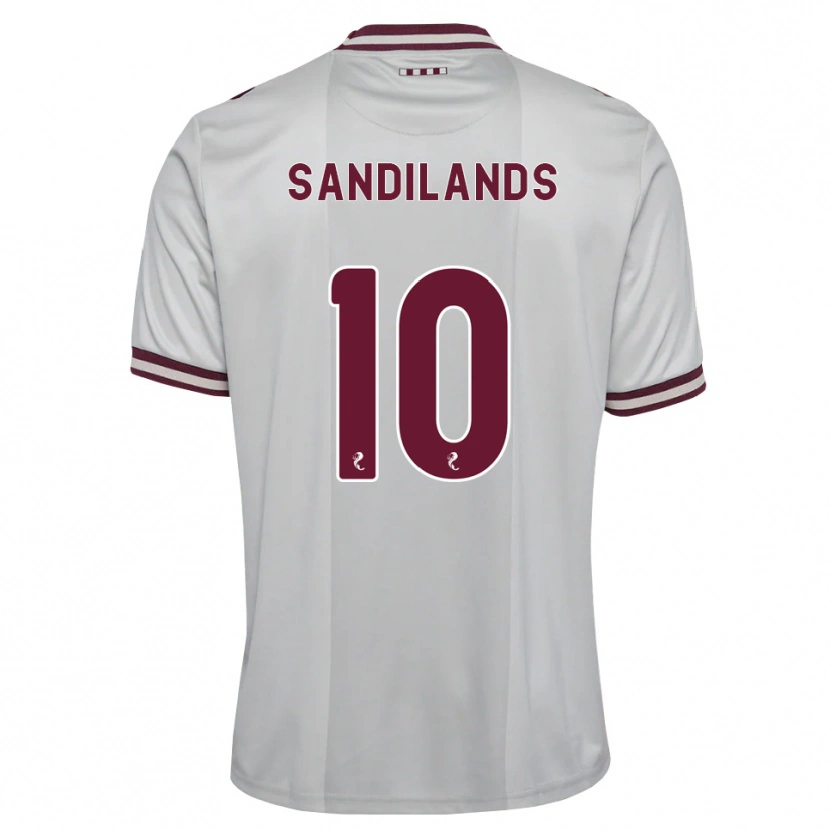 Danxen Heren Callum Sandilands #10 Wit Bordeauxrood Uitshirt Uittenue 2026/27 T-Shirt
