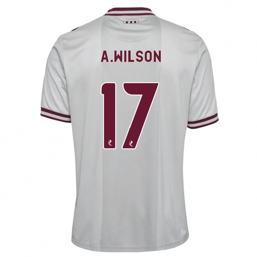 Danxen Heren Alfie Wilson #17 Wit Bordeauxrood Uitshirt Uittenue 2026/27 T-Shirt