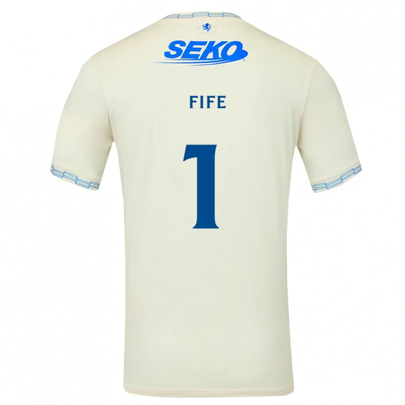 Danxen Heren Jenna Fife #1 Diepblauw Wit Uitshirt Uittenue 2026/27 T-Shirt