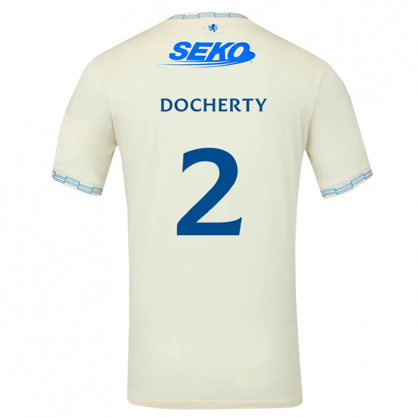 Danxen Heren Nicola Docherty #2 Diepblauw Wit Uitshirt Uittenue 2026/27 T-Shirt