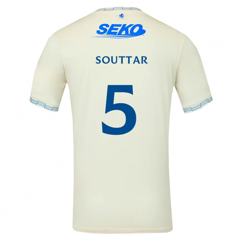 Danxen Heren John Souttar #5 Diepblauw Wit Uitshirt Uittenue 2026/27 T-Shirt