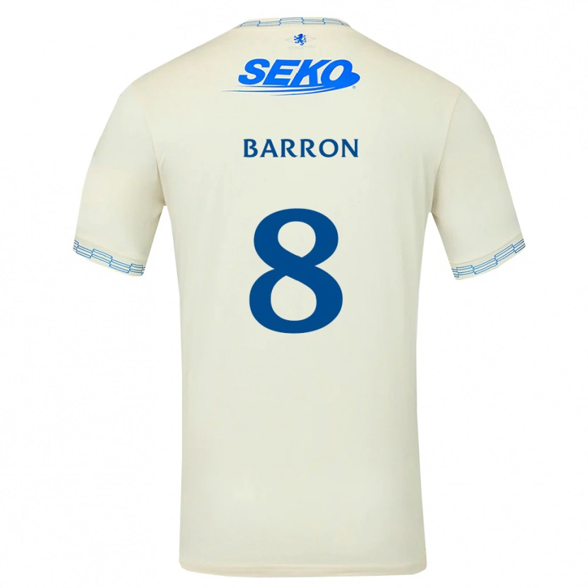 Danxen Heren Connor Barron #8 Diepblauw Wit Uitshirt Uittenue 2026/27 T-Shirt