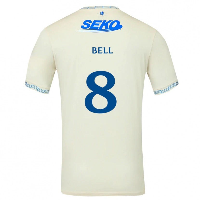 Danxen Heren Cameron Bell #8 Diepblauw Wit Uitshirt Uittenue 2026/27 T-Shirt