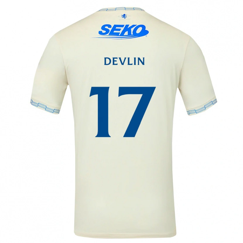 Danxen Heren Cammy Devlin #17 Diepblauw Wit Uitshirt Uittenue 2026/27 T-Shirt