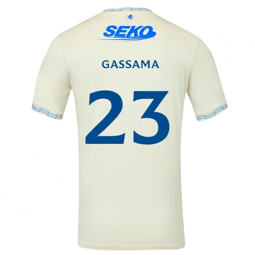 Danxen Heren Djeidi Gassama #23 Diepblauw Wit Uitshirt Uittenue 2026/27 T-Shirt