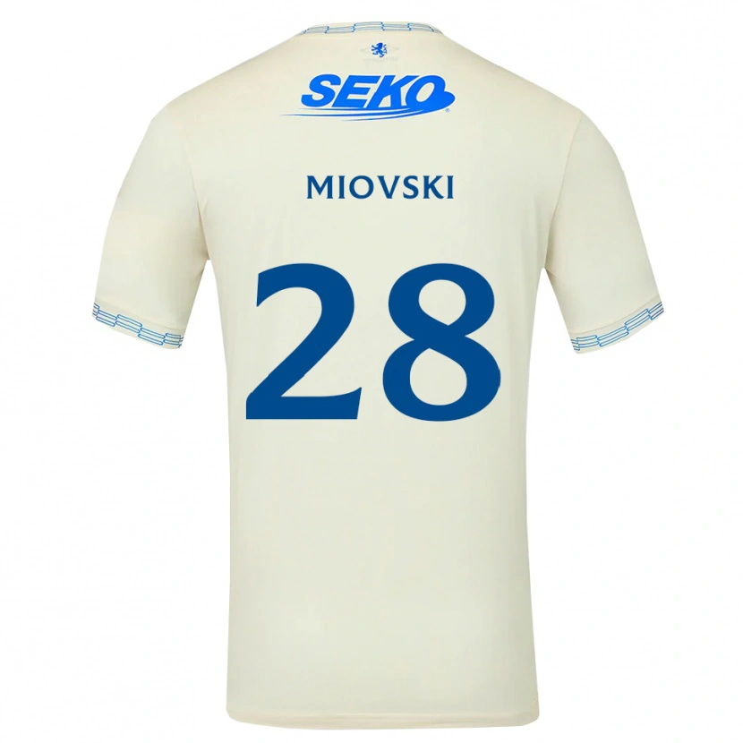 Danxen Heren Bojan Miovski #28 Diepblauw Wit Uitshirt Uittenue 2026/27 T-Shirt