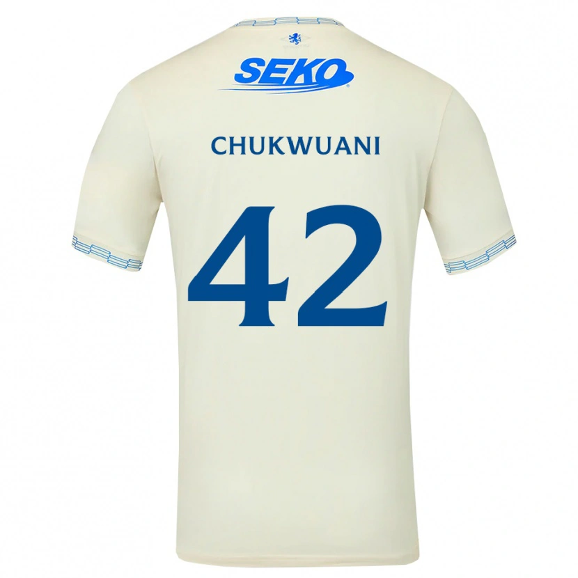 Danxen Heren Tochi Chukwuani #42 Diepblauw Wit Uitshirt Uittenue 2026/27 T-Shirt