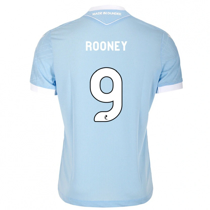 Danxen Heren Chris Rooney #9 Lichthemelsblauw Wit Uitshirt Uittenue 2026/27 T-Shirt