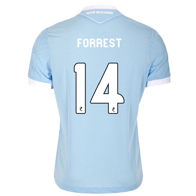 Danxen Heren Alan Forrest #14 Lichthemelsblauw Wit Uitshirt Uittenue 2026/27 T-Shirt