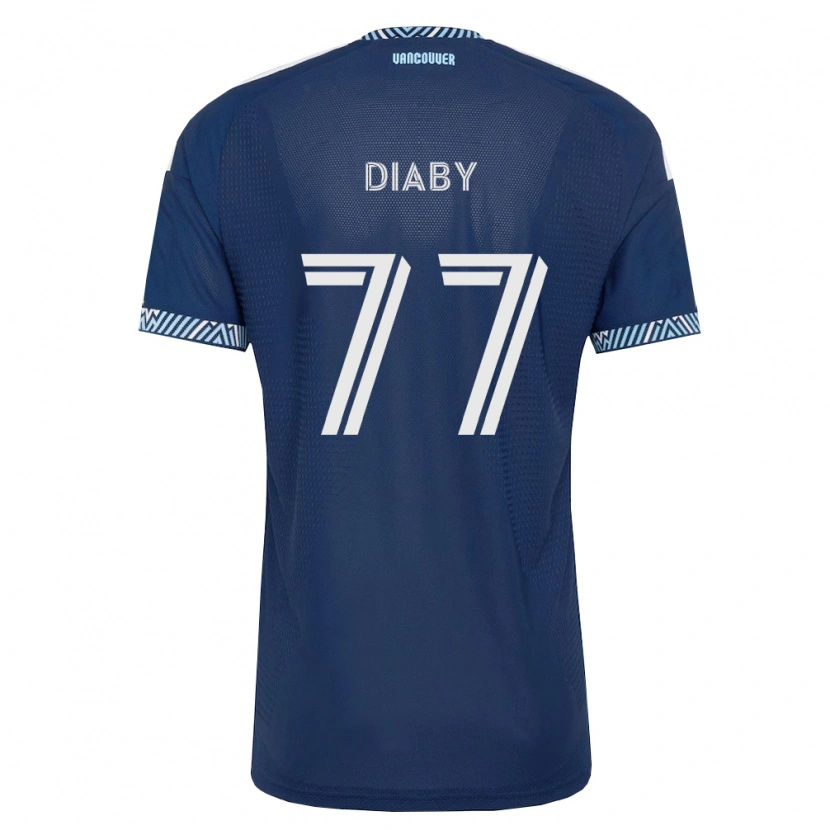 Danxen Heren Yadaly Diaby #77 Diep Blauw Wit Uitshirt Uittenue 2026/27 T-Shirt