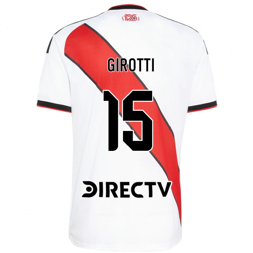 Danxen Dames Federico Girotti #15 Rood Wit Zwart Thuisshirt Thuistenue 2026/27 T-Shirt