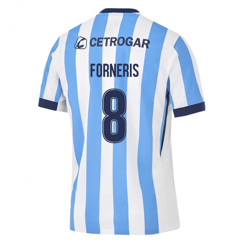 Danxen Dames Alan Forneris #8 Lichtblauw Wit Zwart Thuisshirt Thuistenue 2026/27 T-Shirt