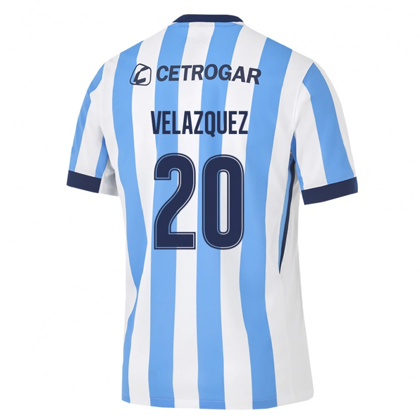 Danxen Dames Joán Velazquez #20 Lichtblauw Wit Zwart Thuisshirt Thuistenue 2026/27 T-Shirt