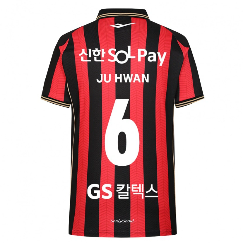 Danxen Dames Ju-Hwan Lee #6 Rood Wit Zwart Thuisshirt Thuistenue 2026/27 T-Shirt
