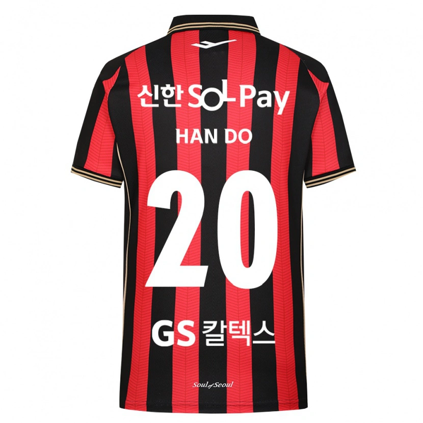 Danxen Dames Han-Do Lee #20 Rood Wit Zwart Thuisshirt Thuistenue 2026/27 T-Shirt