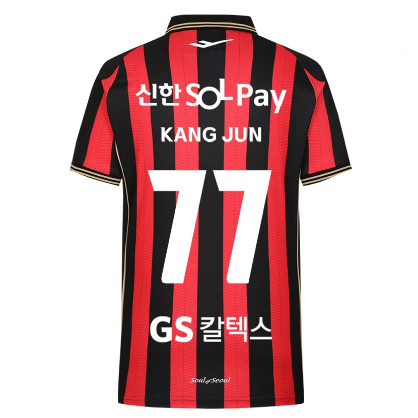 Danxen Dames Kang-Jun Kim #77 Rood Wit Zwart Thuisshirt Thuistenue 2026/27 T-Shirt