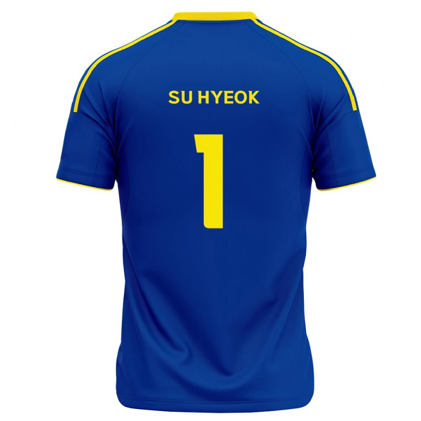 Danxen Dames Su-Hyeok Jo #1 Koninklijk Blauw Geel Thuisshirt Thuistenue 2026/27 T-Shirt