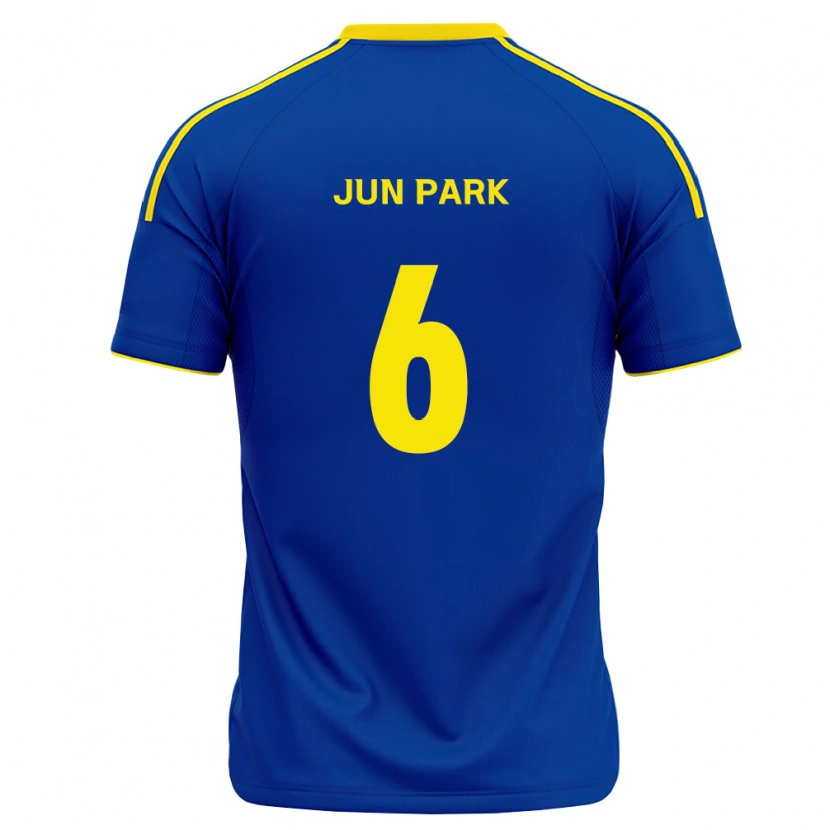 Danxen Dames Jun Park #6 Koninklijk Blauw Geel Thuisshirt Thuistenue 2026/27 T-Shirt