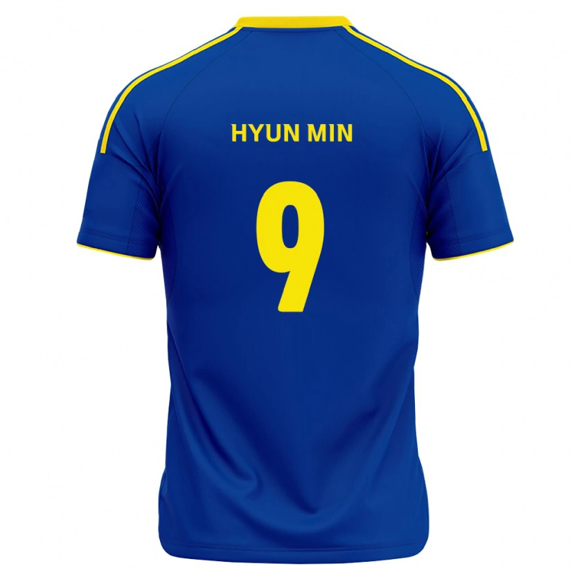 Danxen Dames Hyun-Min Oh #9 Koninklijk Blauw Geel Thuisshirt Thuistenue 2026/27 T-Shirt