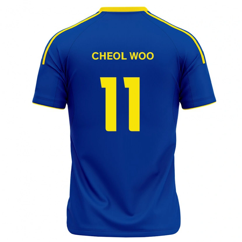 Danxen Dames Cheol-Woo Ahn #11 Koninklijk Blauw Geel Thuisshirt Thuistenue 2026/27 T-Shirt