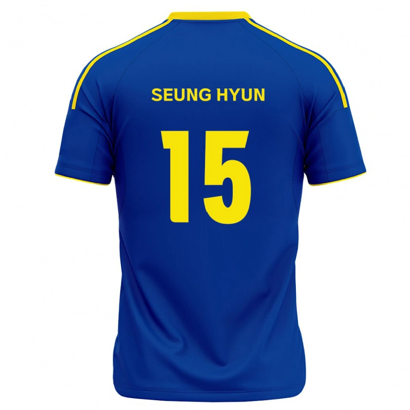 Danxen Dames Seung-Hyun Jung #15 Koninklijk Blauw Geel Thuisshirt Thuistenue 2026/27 T-Shirt