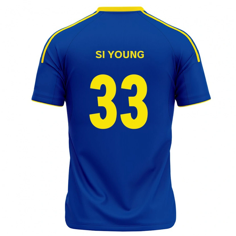Danxen Dames Si-Young Jang #33 Koninklijk Blauw Geel Thuisshirt Thuistenue 2026/27 T-Shirt